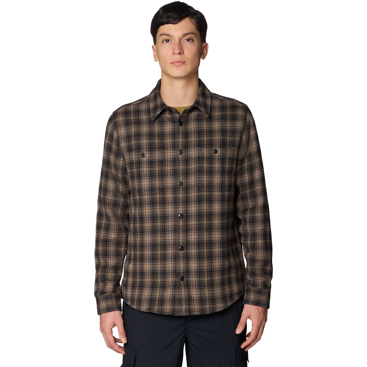 Image of Mountain Hardwear Plusher Long-Sleeve Shirt - Men's Tierra Harbour Plaid, L