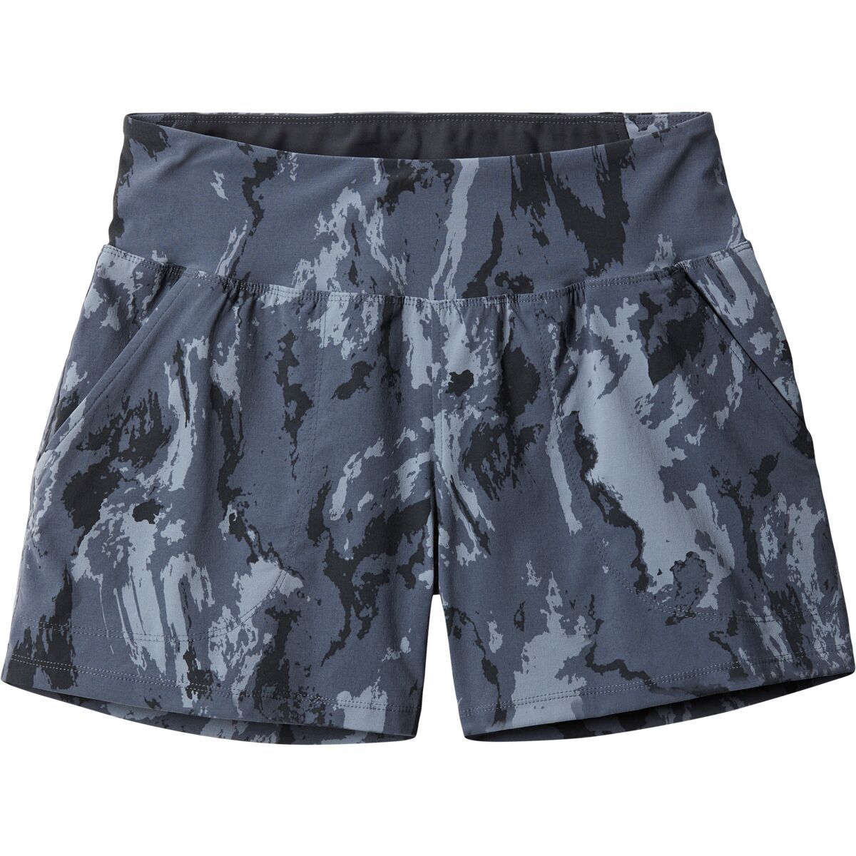 Mountain Hardwear Dynama 4in Short - Women's Blue Slate Crag Camo Print, XL-4