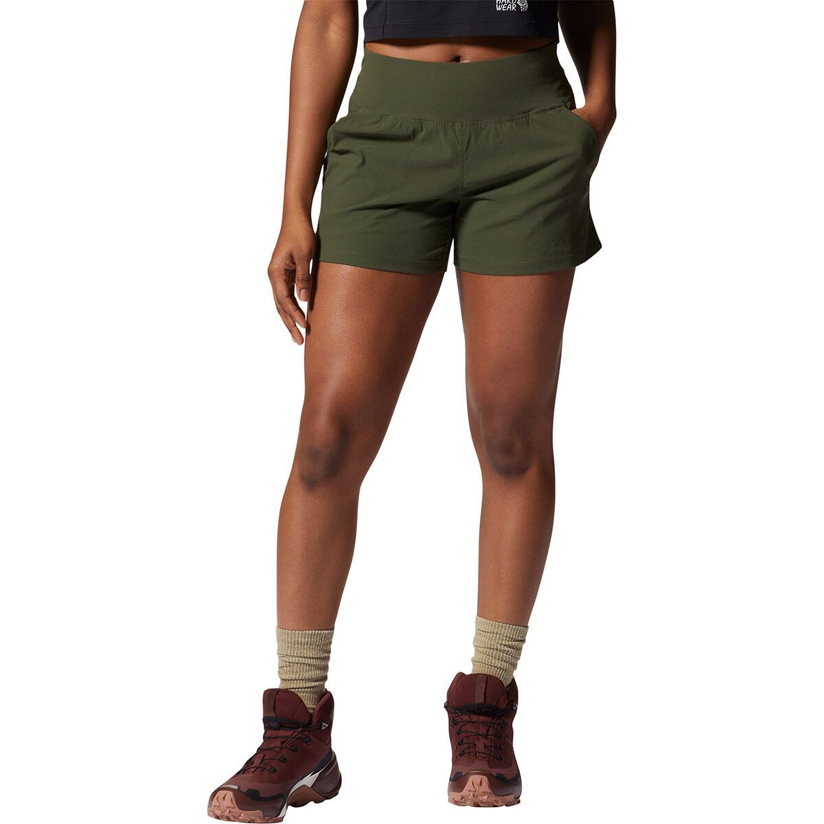Mountain Hardwear Dynama 4in Short - Women's Surplus Green, M-4