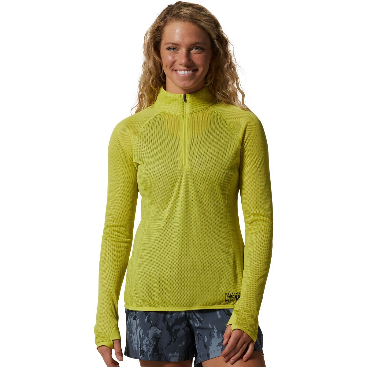 Mountain Hardwear AirMesh 1/2-Zip Top - Women's Starfruit, XS