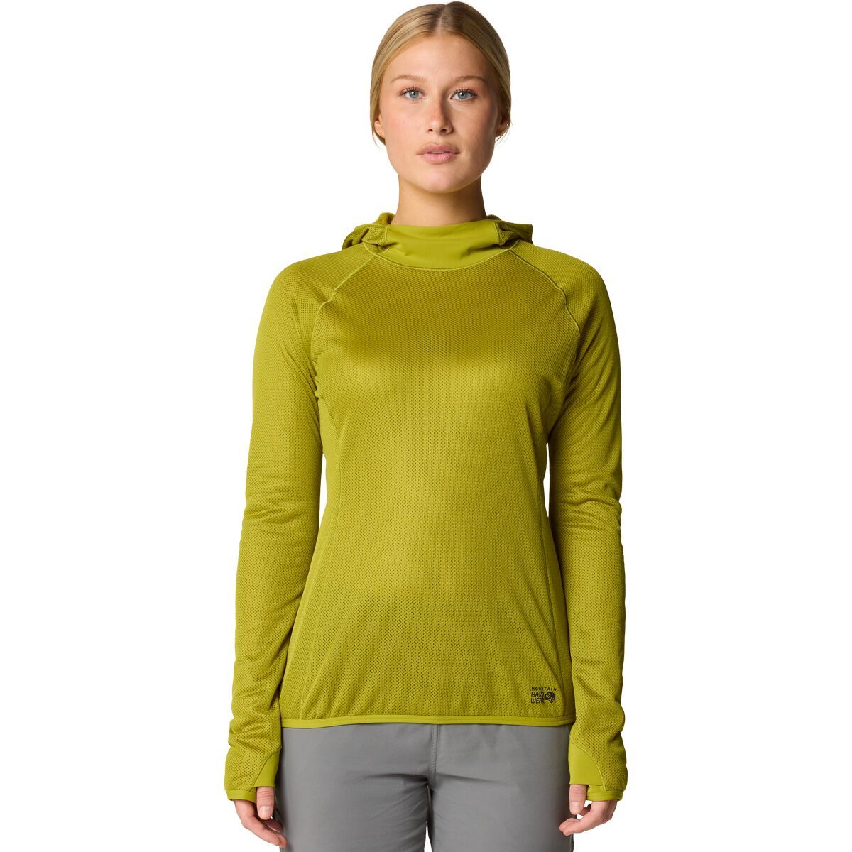Mountain Hardwear AirMesh Hooded Top - Women's Python Green, XL