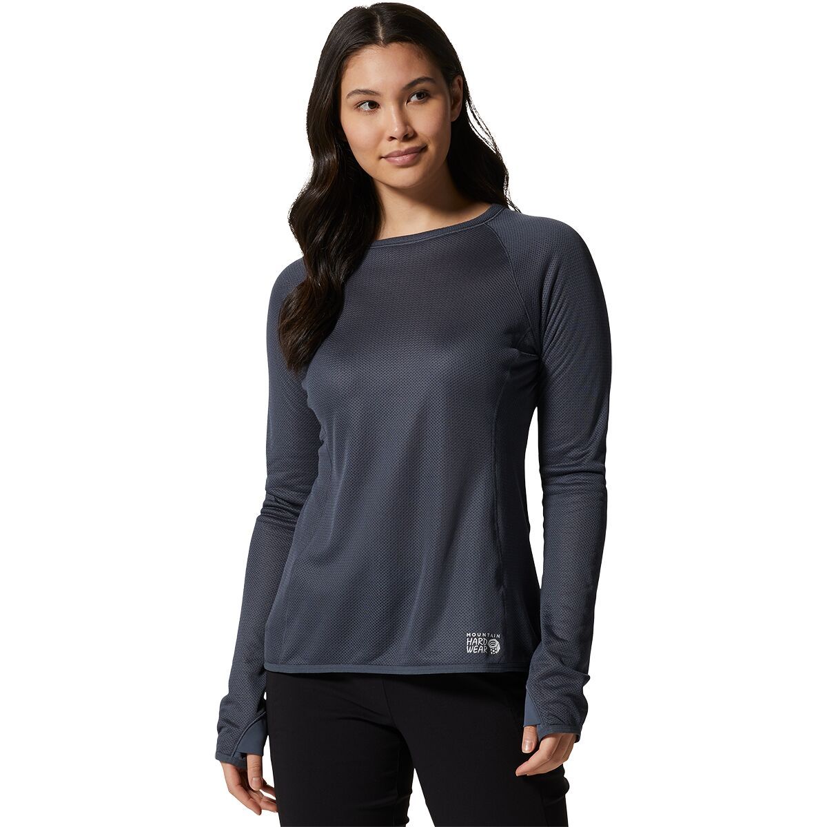 Mountain Hardwear AirMesh Long-Sleeve Crew Top - Women's Blue Slate, XS