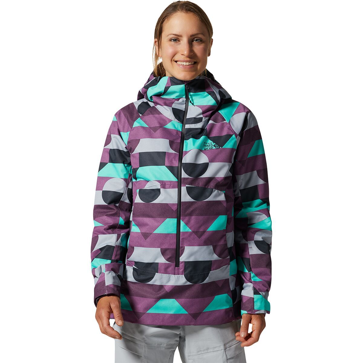 Mountain Hardwear Firefall/2 Anorak - Women's Vervain Geoland Multi, S