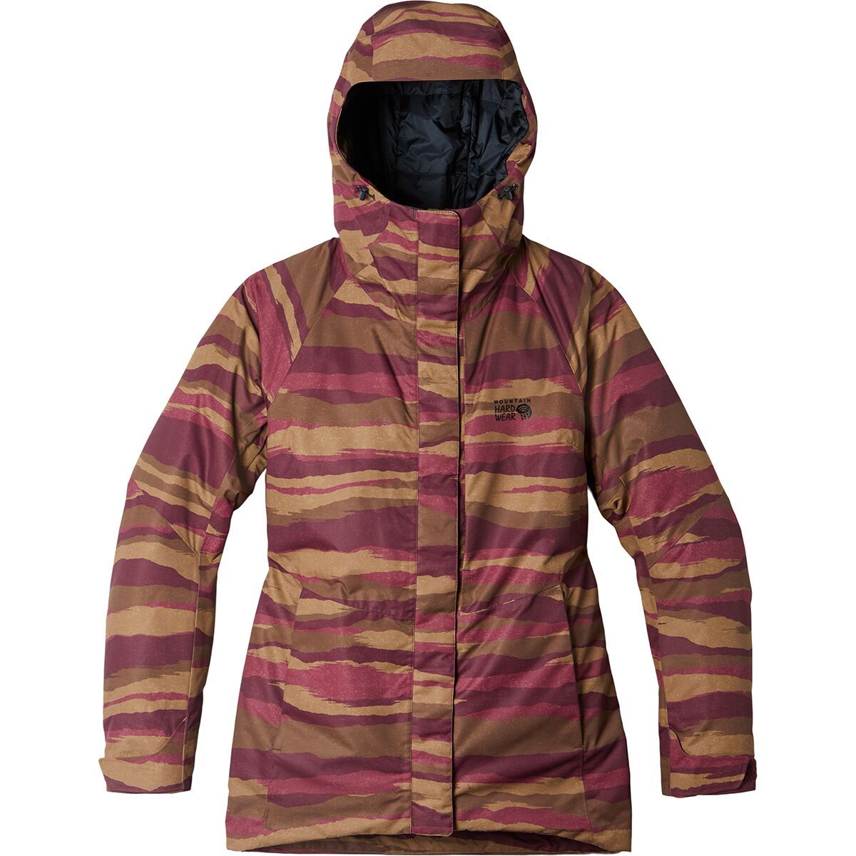 Mountain Hardwear FireFall/2 Insulated Jacket - Women's Cocoa Red Landscape Print, L