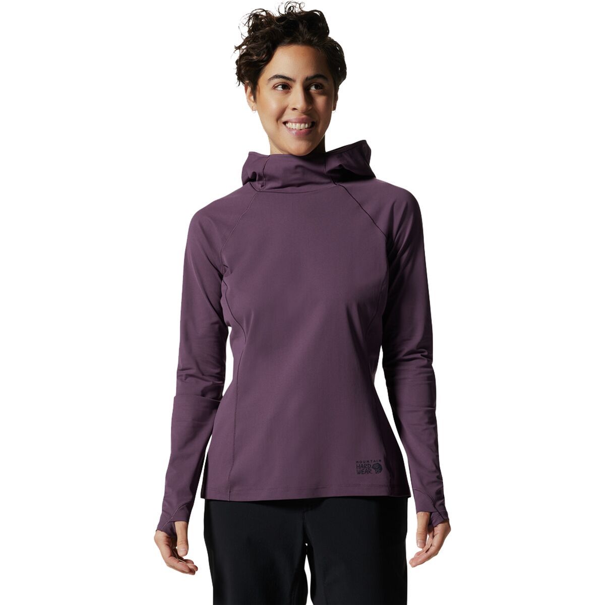 Mountain Hardwear Mountain Stretch Long-Sleeve Hooded Top - Women's Dusty Purple, XS