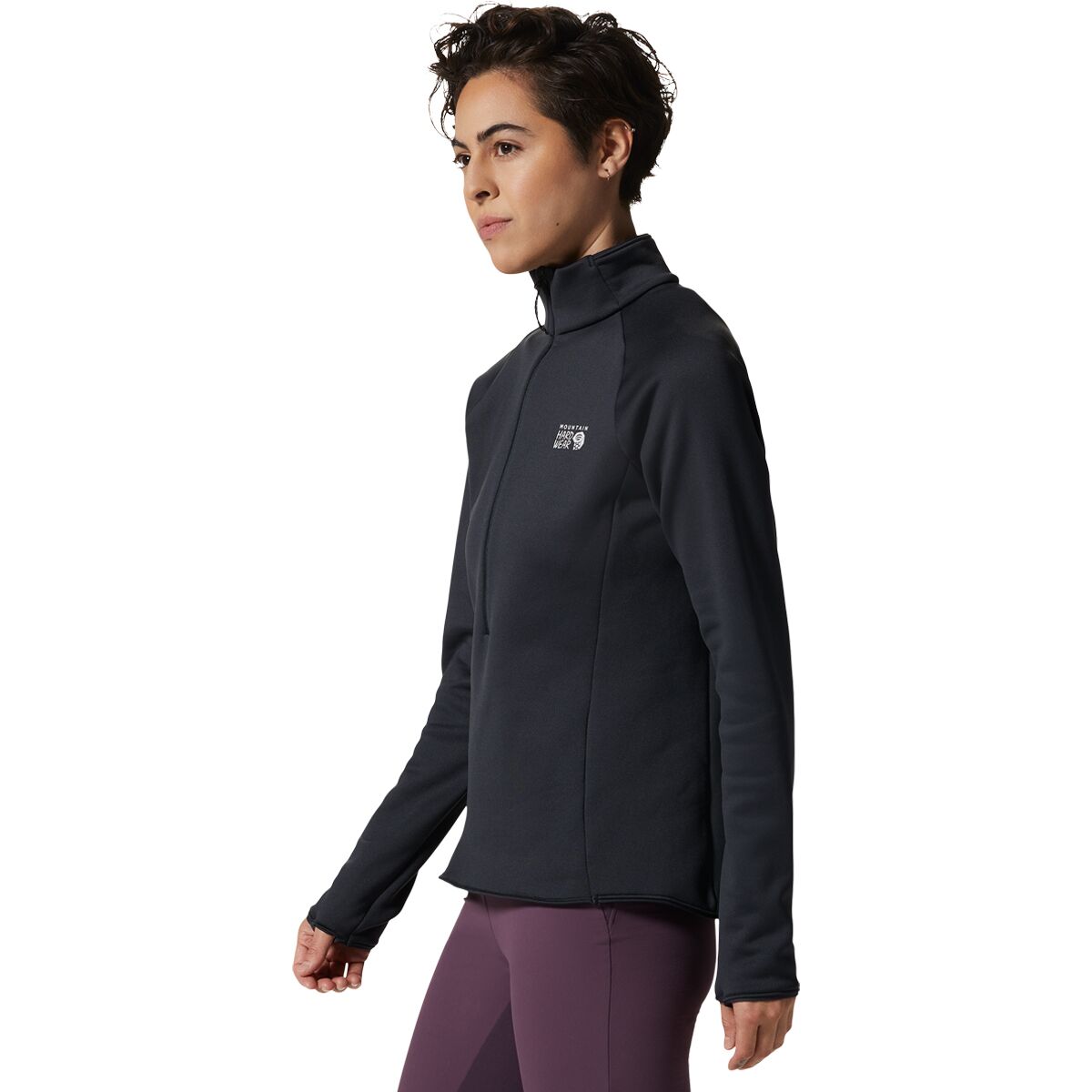 Pull Polaire Mountain Hardwear – Femme Small – Polartec – Mi-zippé – Noir – Occasion Très Bon état