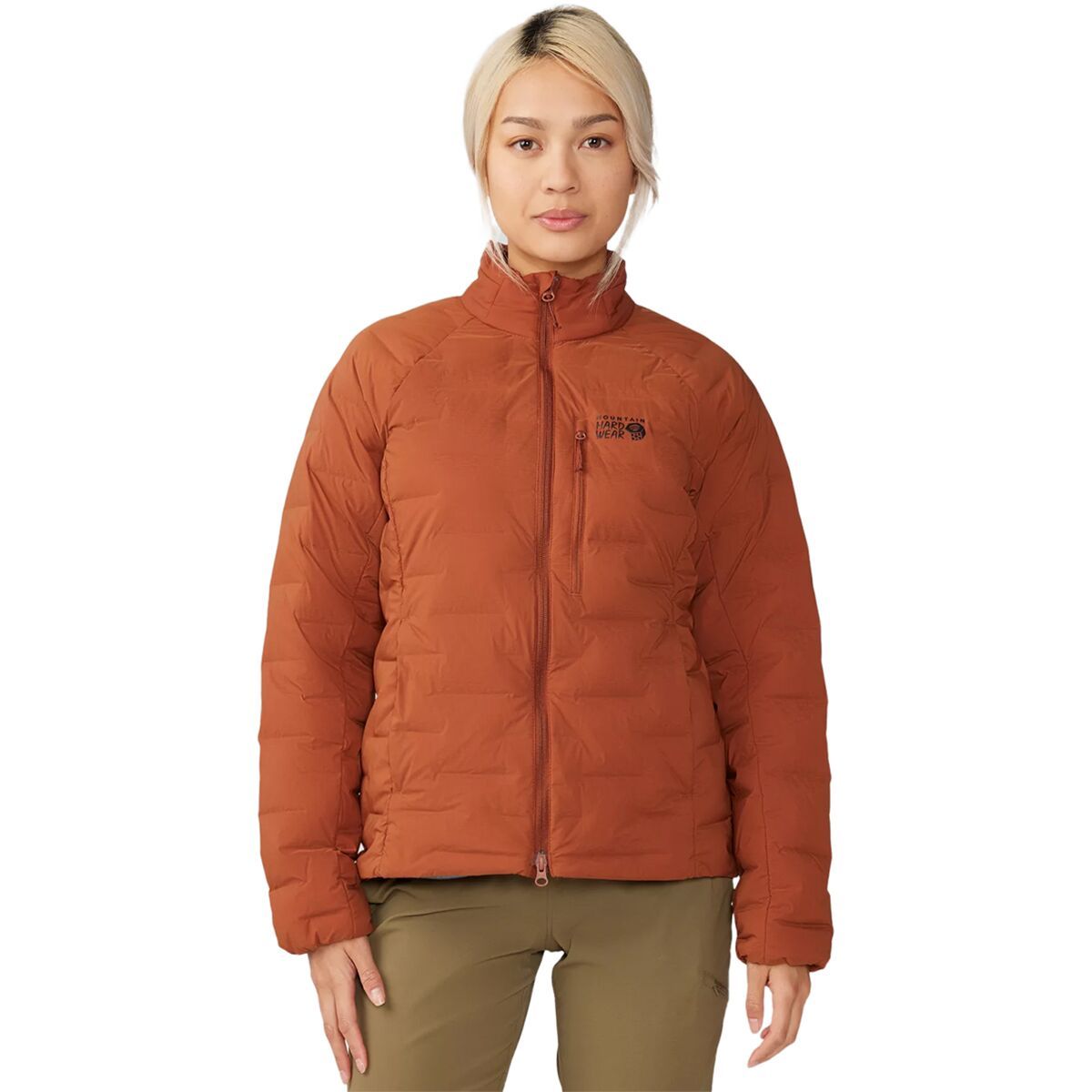 Mountain Hardwear Stretchdown Jacket - Women's Iron Oxide, L