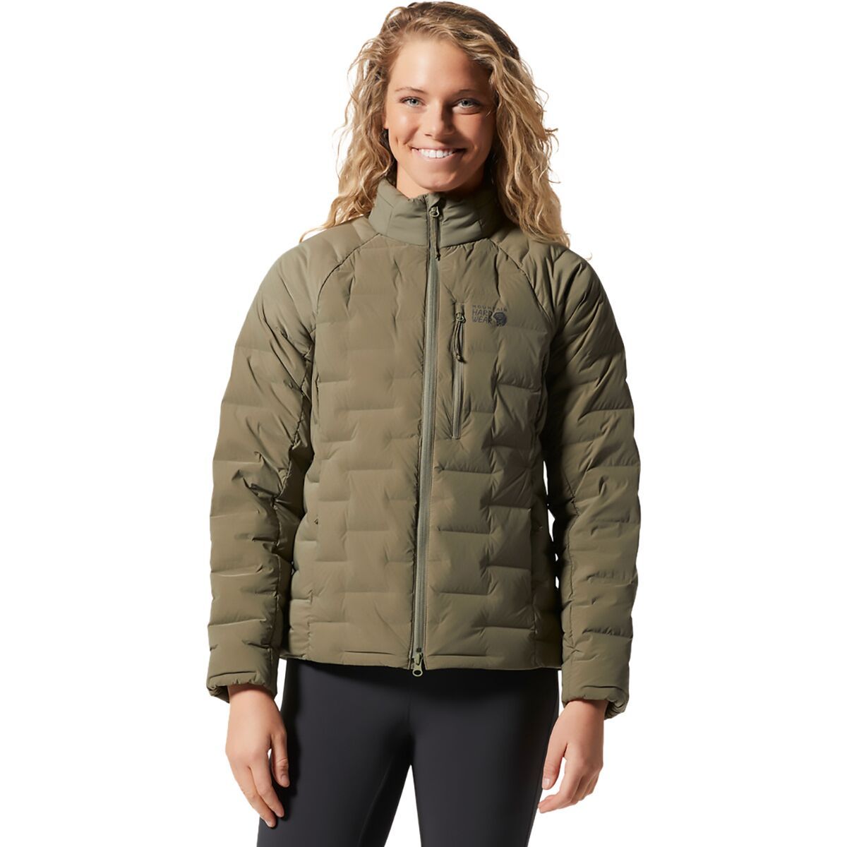 Mountain Hardwear Stretchdown Jacket - Women's Stone Green, M