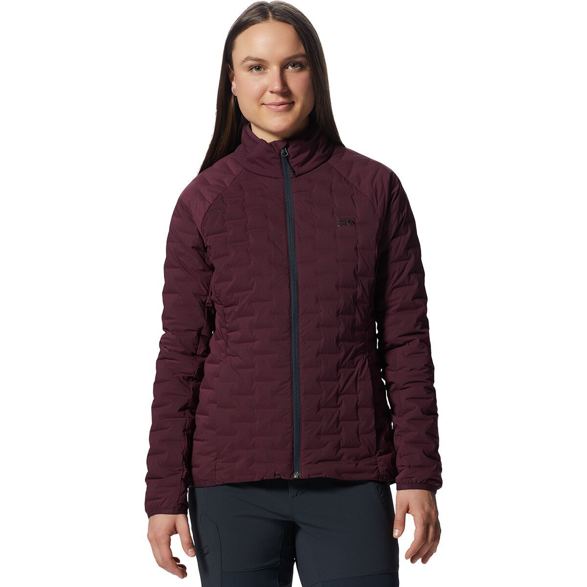 Mountain Hardwear Stretchdown Light Jacket - Women's Cocoa Red, XL