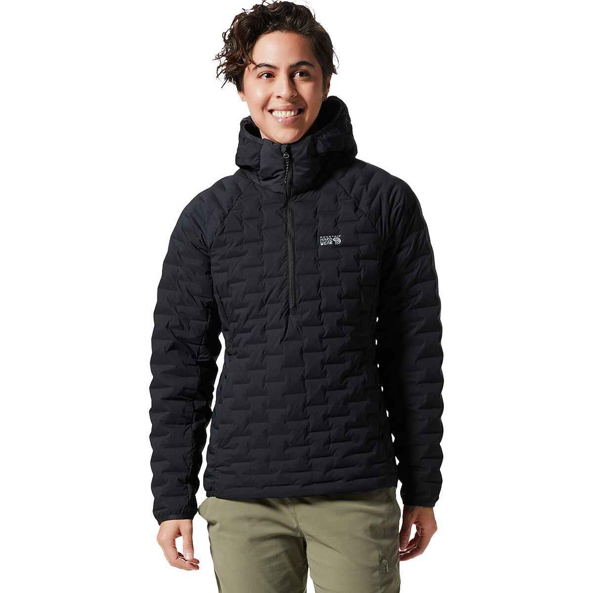 Mountain Hardwear Stretchdown Light Pullover - Women's Black, XL