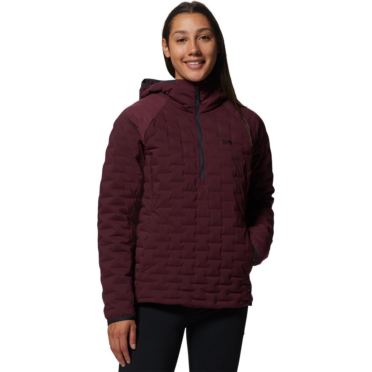 Mountain Hardwear Stretchdown Light Pullover - Women's Cocoa Red, L