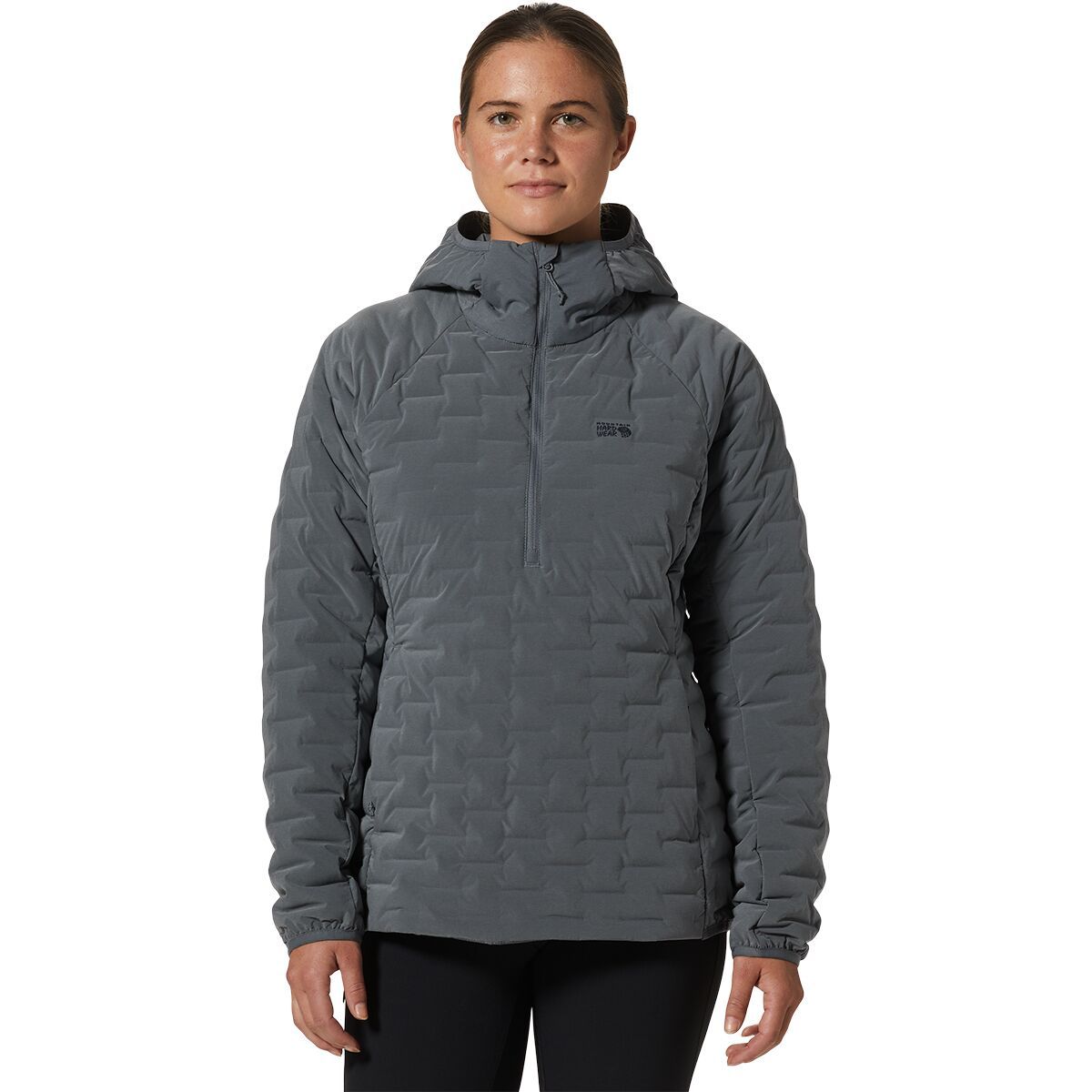 Mountain Hardwear Stretchdown Light Pullover - Women's Foil Grey Heather, S
