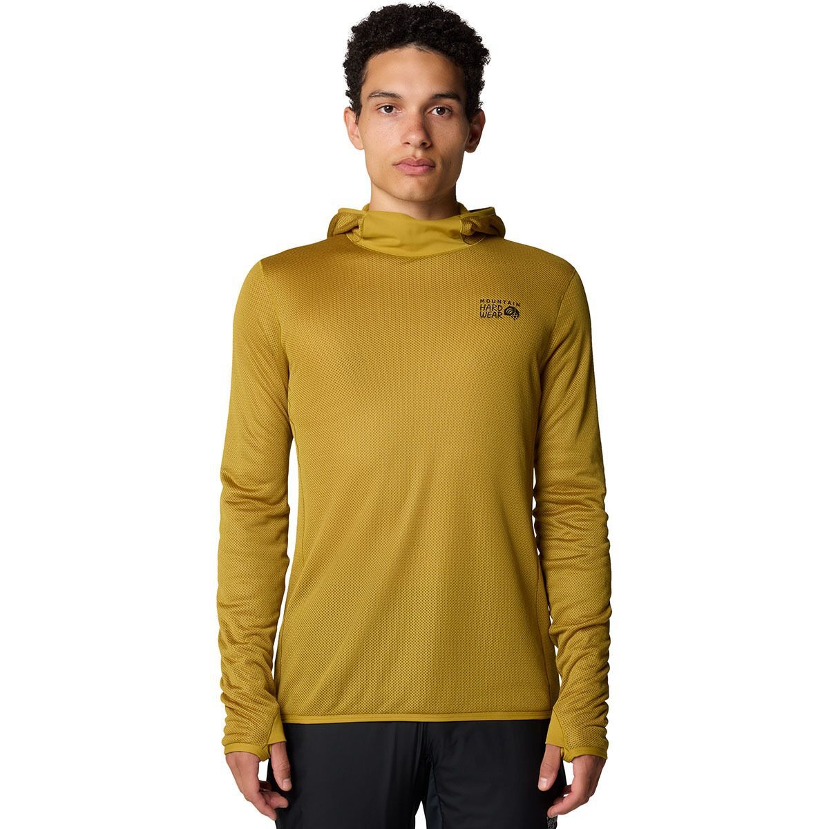 Mountain Hardwear AirMesh Hoodie - Men's Dark Bolt, XXL