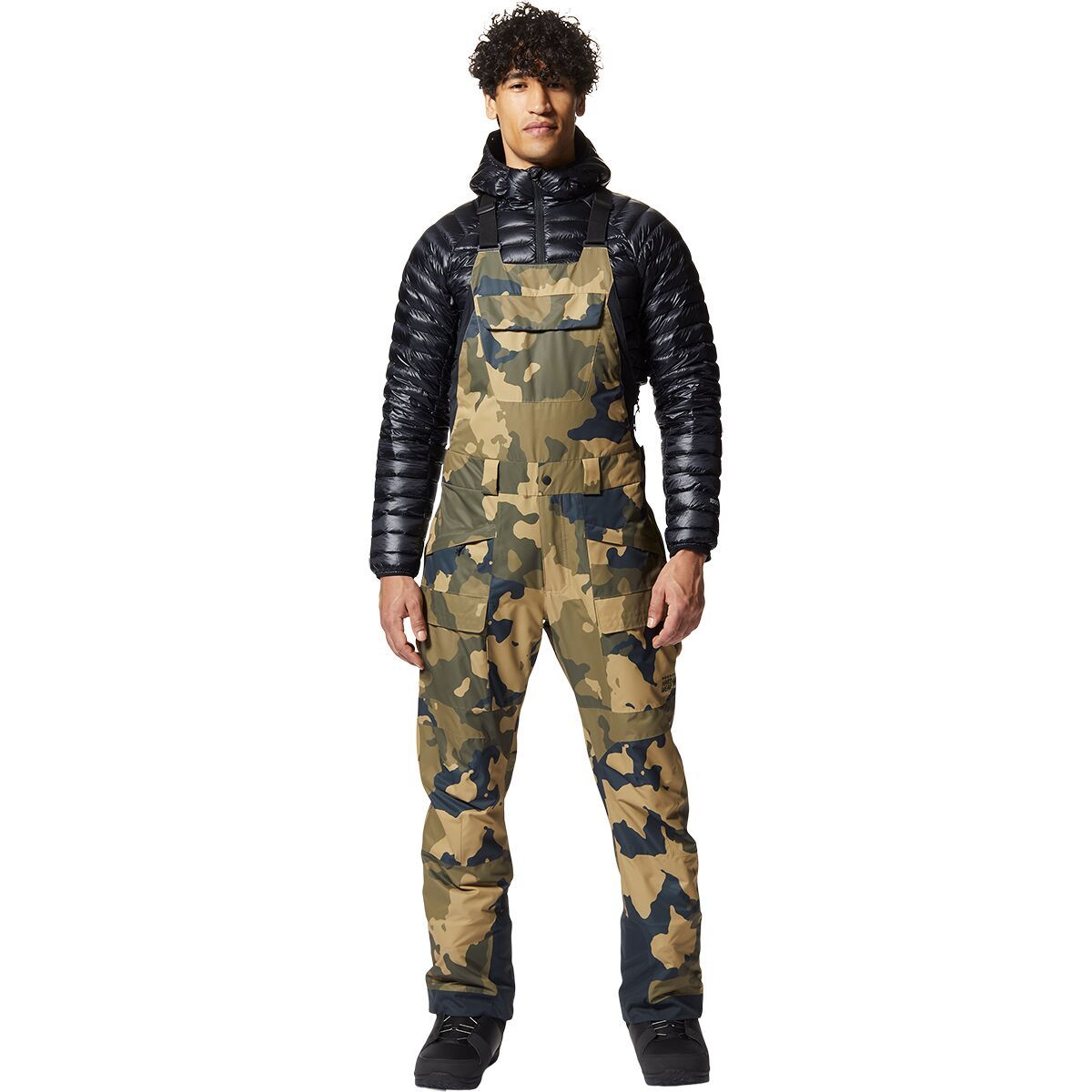 Mountain Hardwear Firefall Bib Pant - Men's Sandstorm, Pines Camo, M/Reg