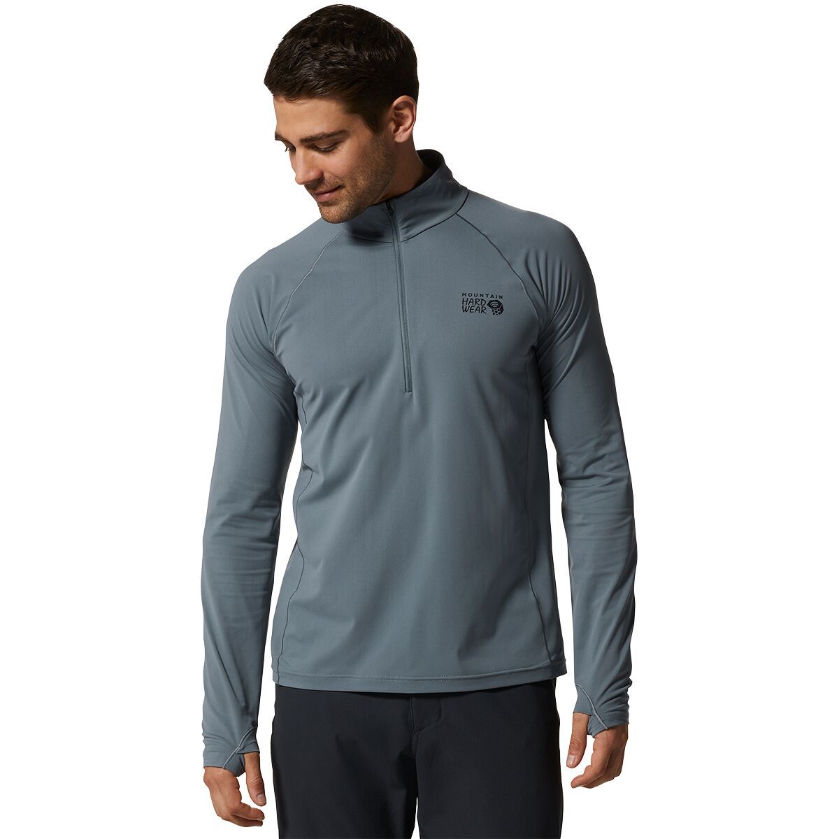 Mountain Hardwear Mountain Stretch Half-Zip Top - Men's Light Storm, XXL