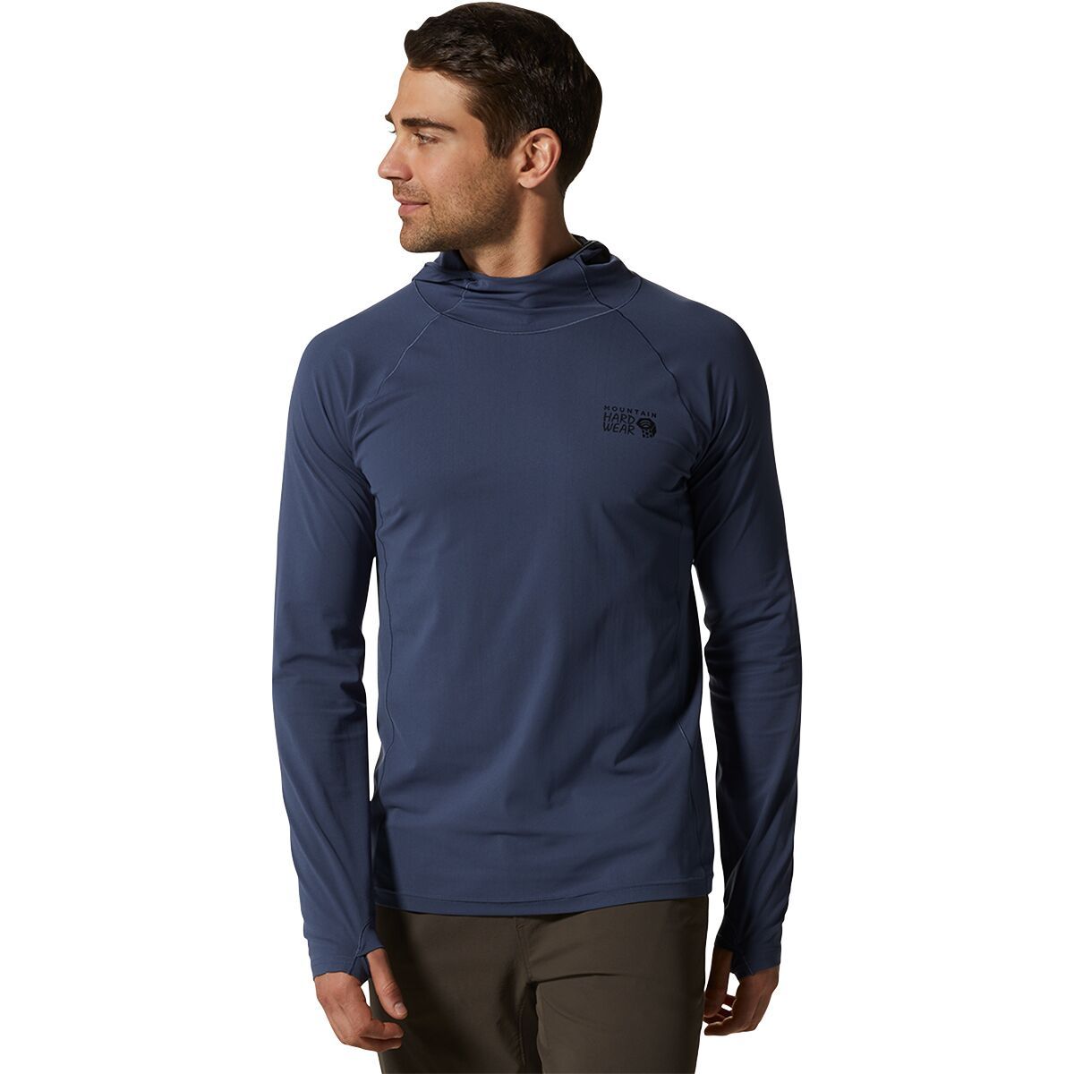 Mountain Hardwear Mountain Stretch Hoodie - Men's Zinc, XXL