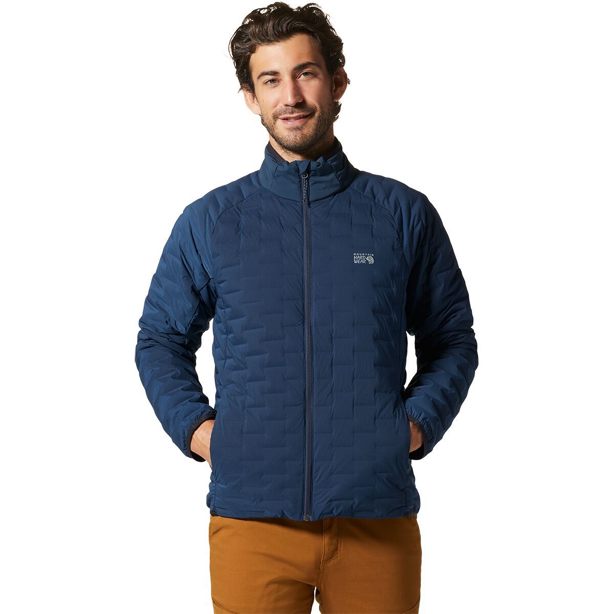 Mountain Hardwear Stretchdown Light Jacket - Men's Hardwear Navy, XXL