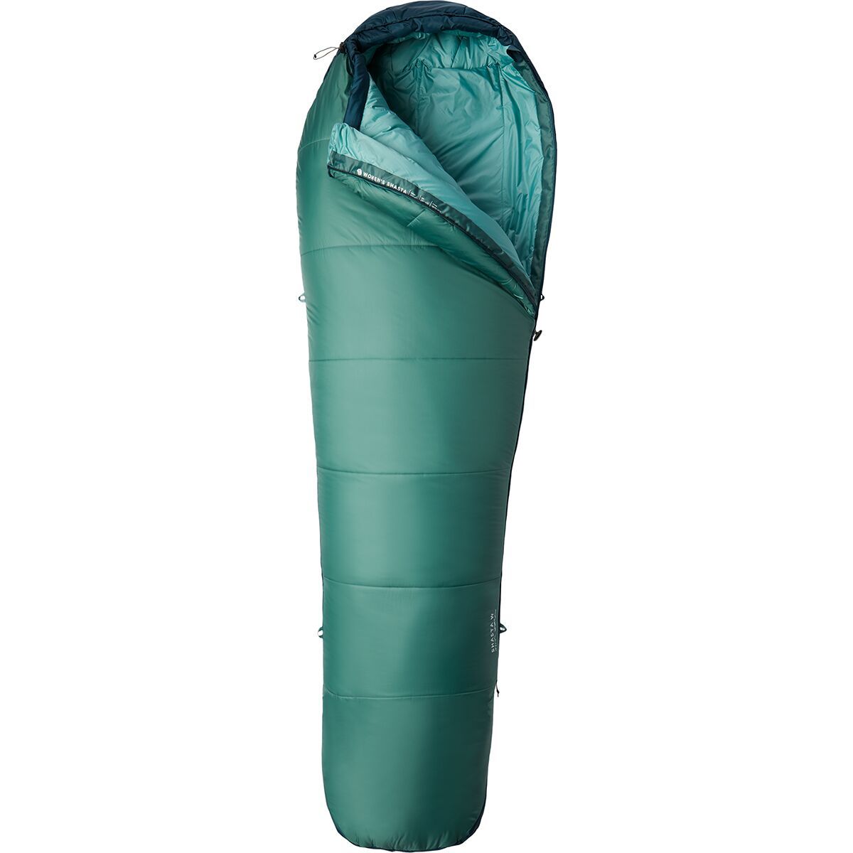 Mountain Hardwear Mountain Hardwear Shasta Sleeping Bag: 15F Synthetic - Women's Mint Palm, Reg/Right Zip