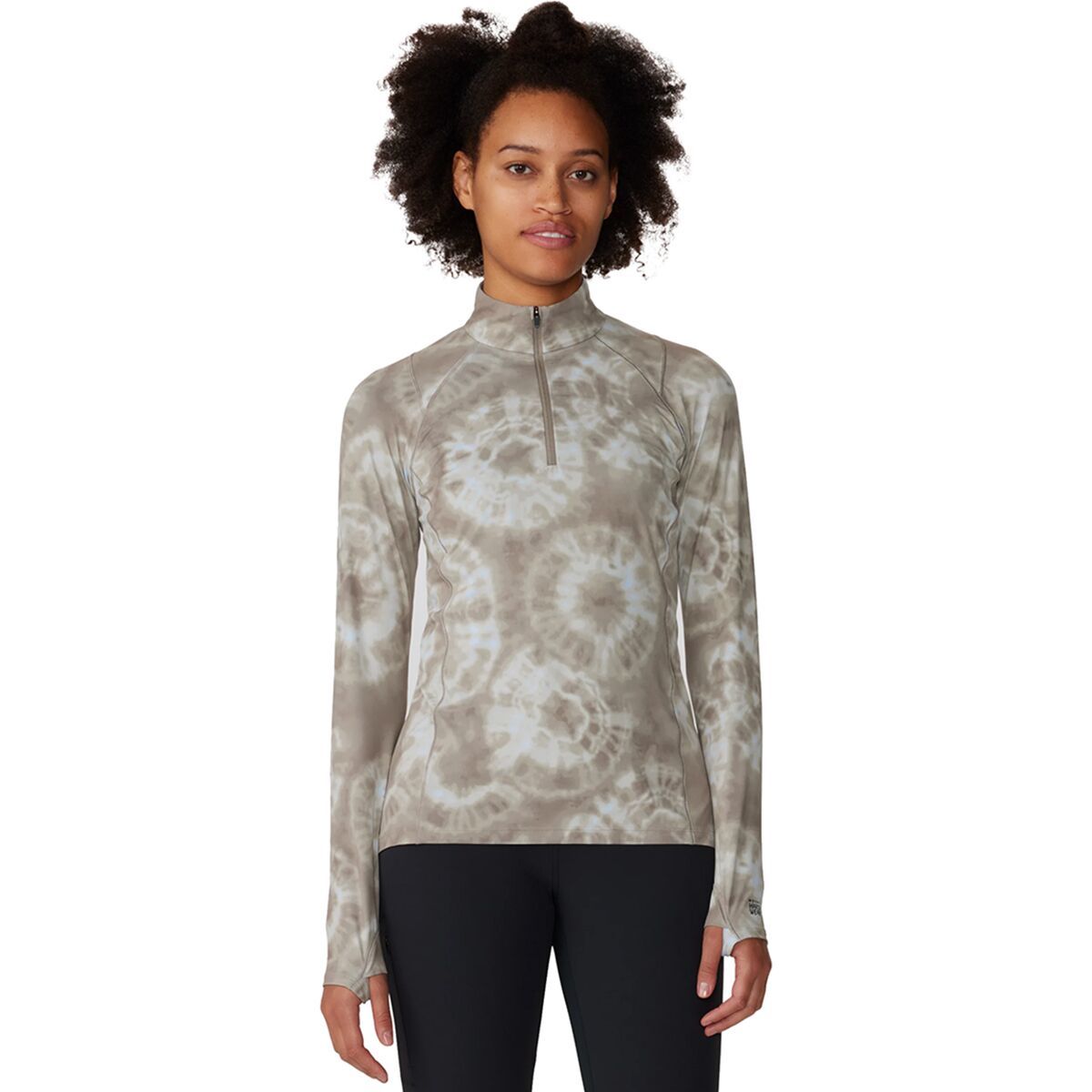 Mountain Hardwear Crater Lake Half-Zip Top - Women's Dunes Spore Dye Print, L