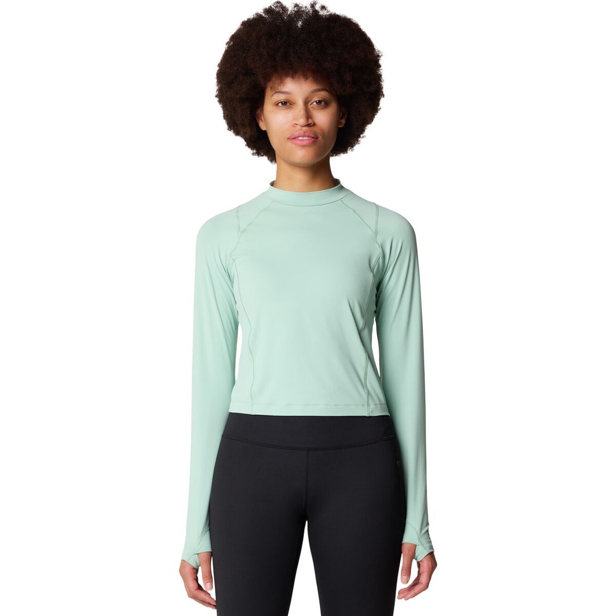 Mountain Hardwear Crater Lake Long-Sleeve Crop Top - Women's Mineral Spring, L