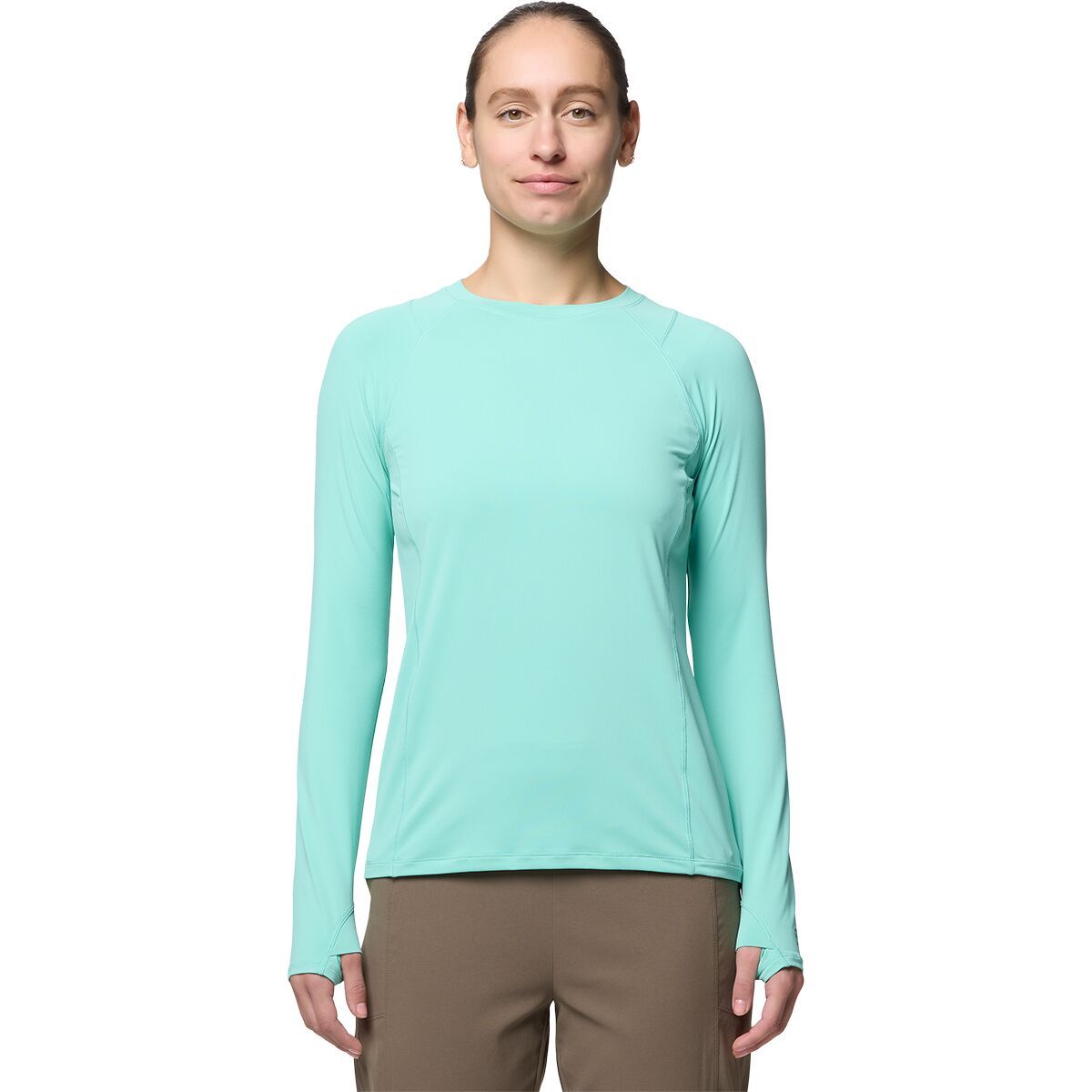 Image of Mountain Hardwear Crater Lake Long-Sleeve Top - Women's Icy Teal, M