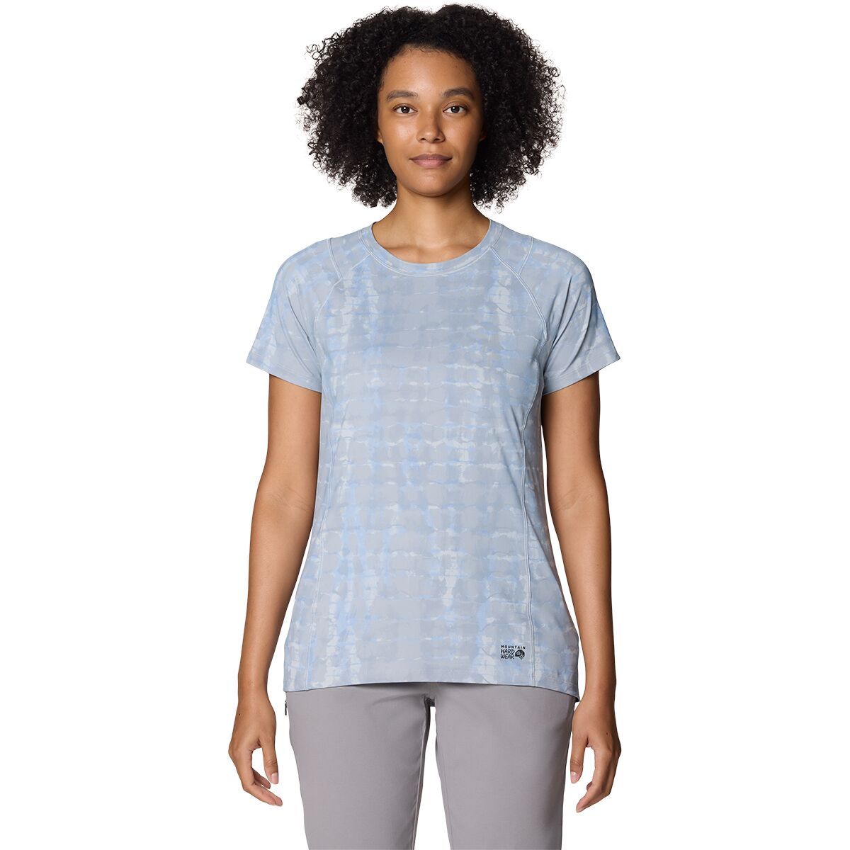 Image of Mountain Hardwear Crater Lake Short-Sleeve Top - Women's Glacial Prismatic Print, L
