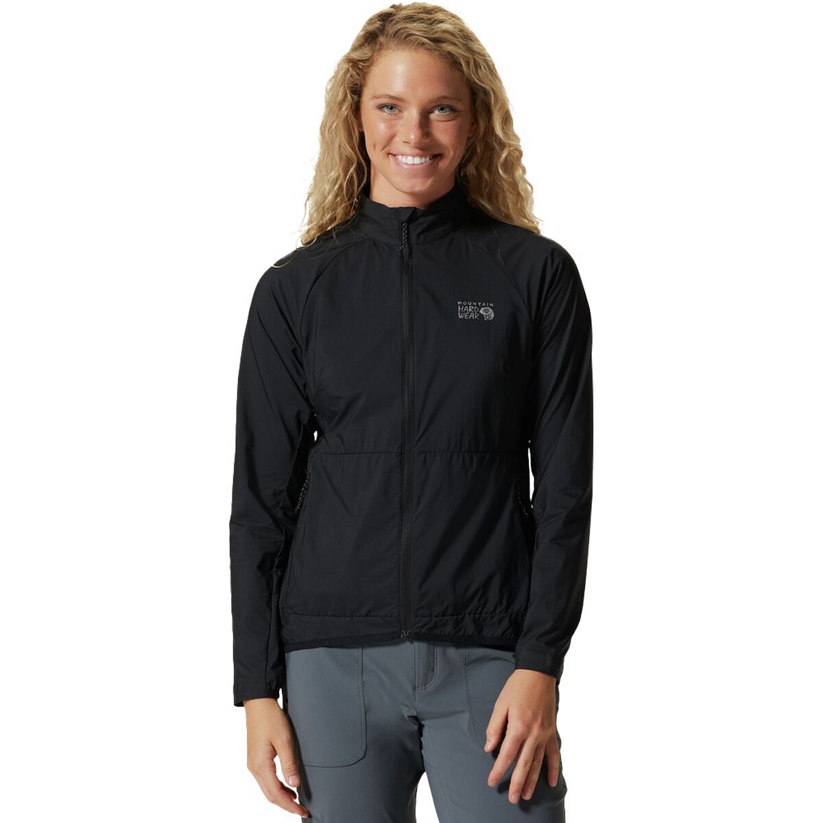 Mountain Hardwear Kor AirShell Full-Zip Wind Jacket - Women's Black, L