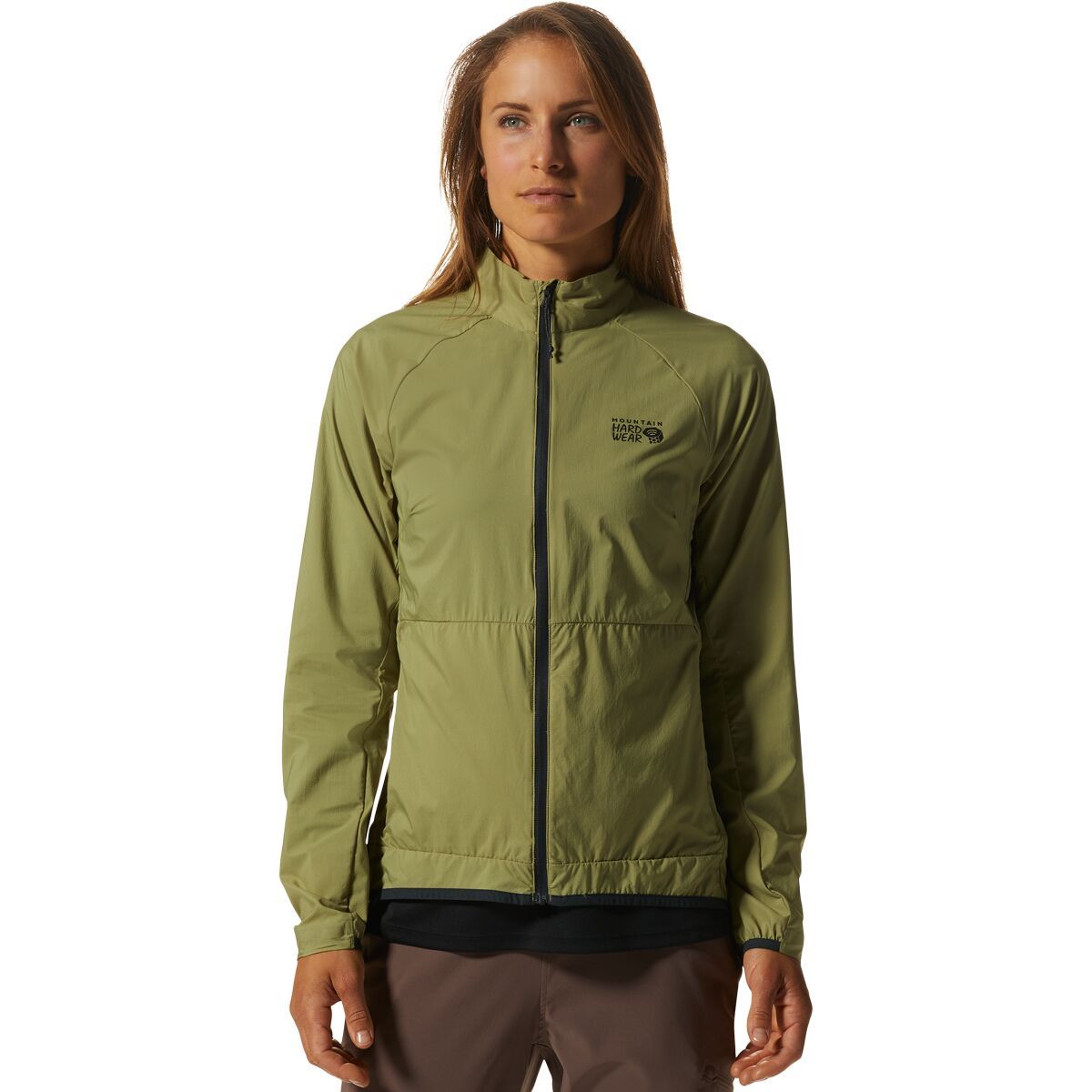 Mountain Hardwear Kor AirShell Full-Zip Wind Jacket - Women's Light Cactus, XS
