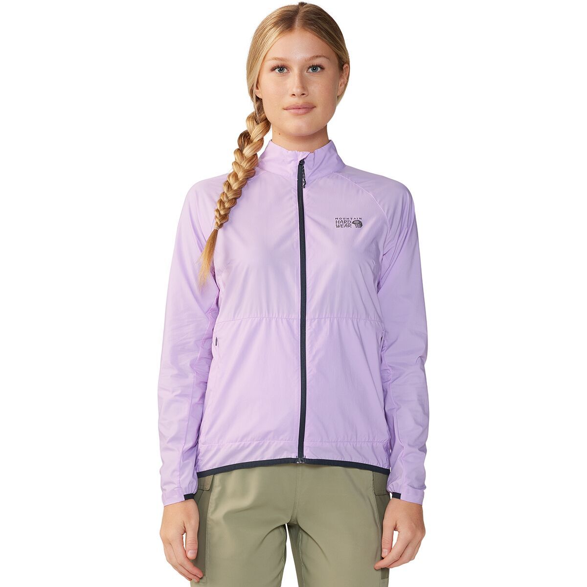 Mountain Hardwear Kor AirShell Full-Zip Wind Jacket - Women's Wisteria, L