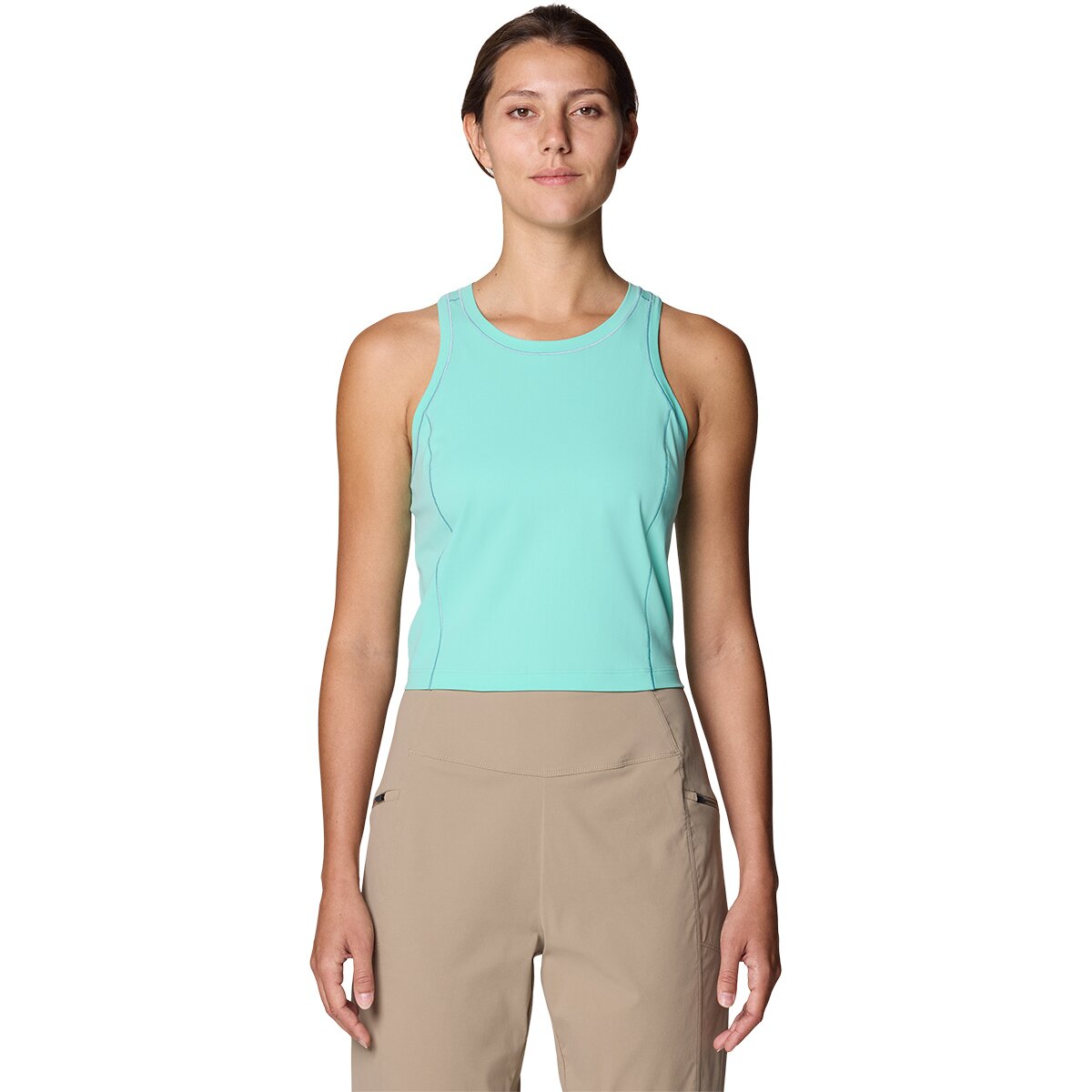 Image of Mountain Hardwear Mountain Stretch Tanklette - Women's Icy Teal, XL