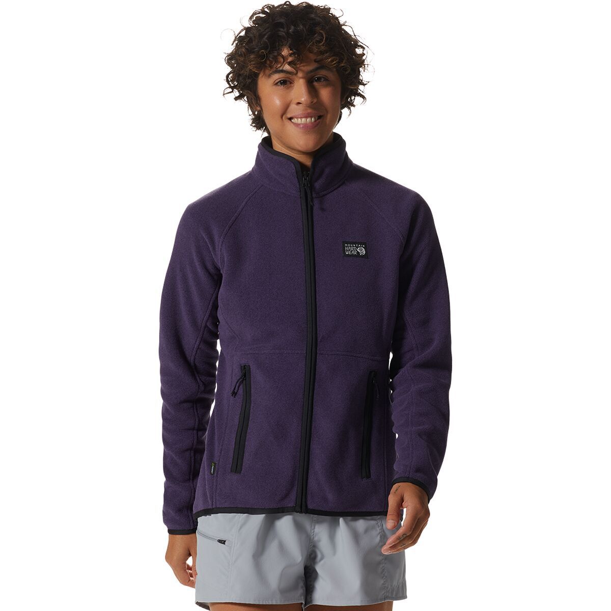 Mountain Hardwear Polartec Double Brushed Full-Zip Jacket - Women's Night Iris Heather, M