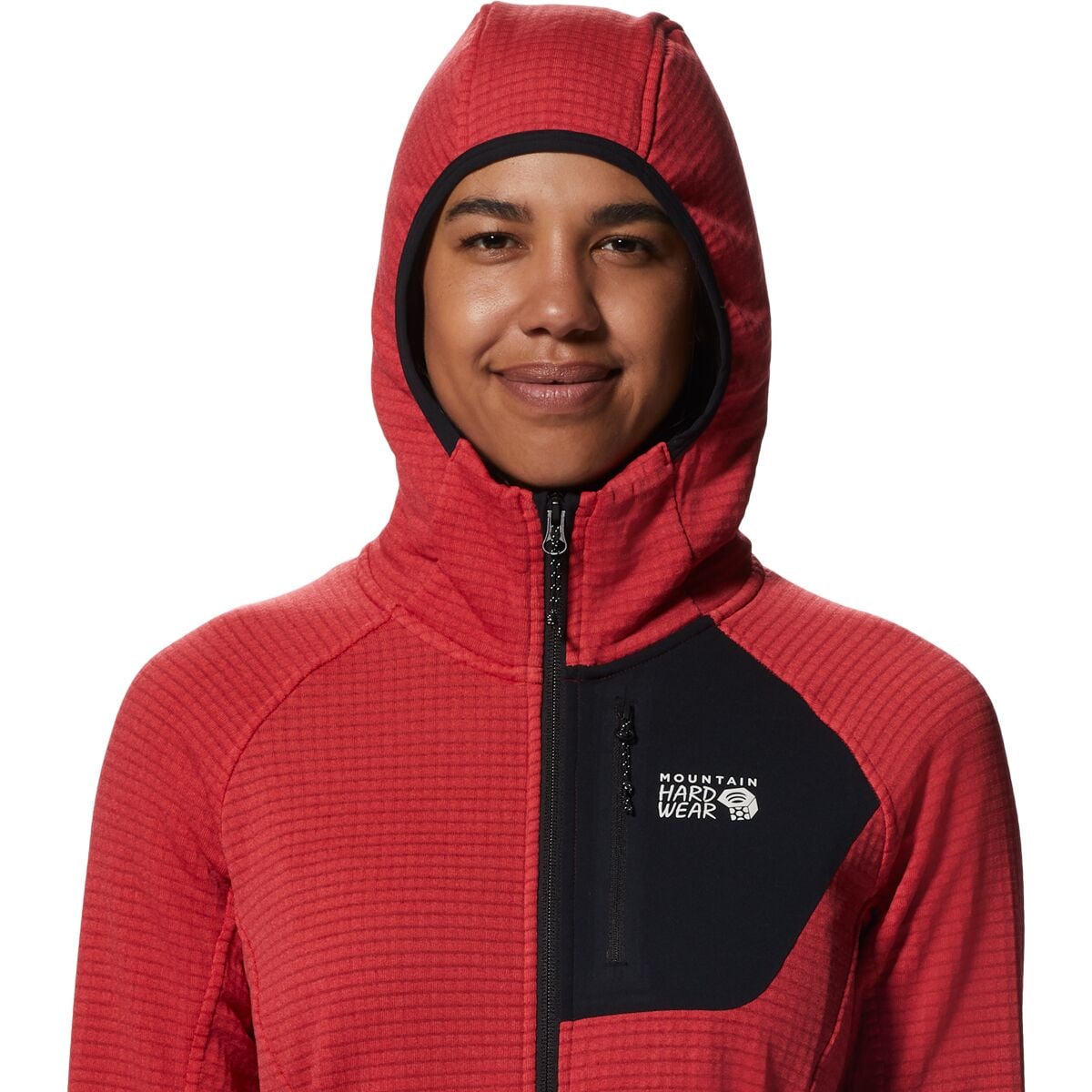 Mountain Hardwear Polartec Power Grid Full Zip Hooded Jacket