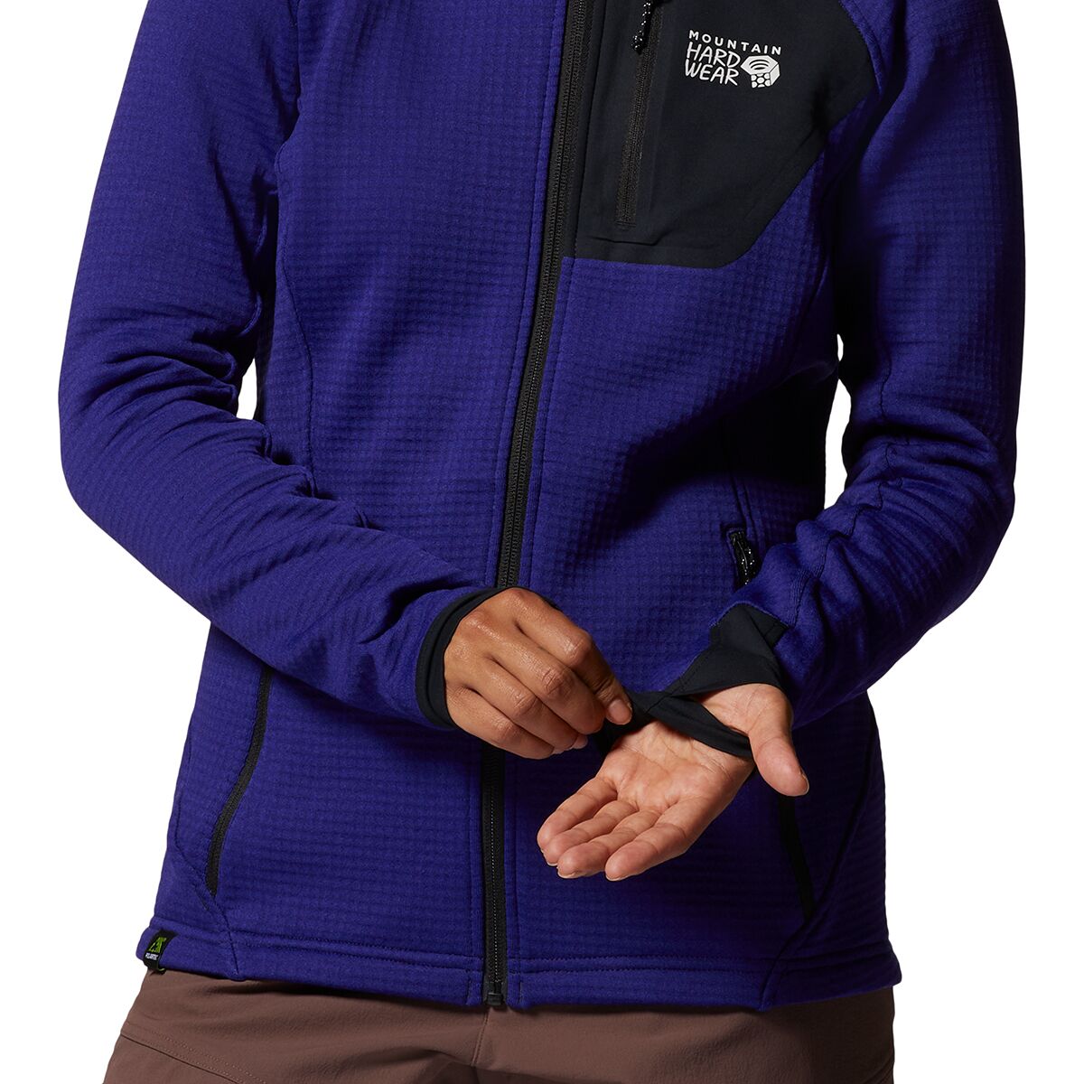 Mountain Hardwear Polartec Power Grid Full-Zip Hooded Jacket