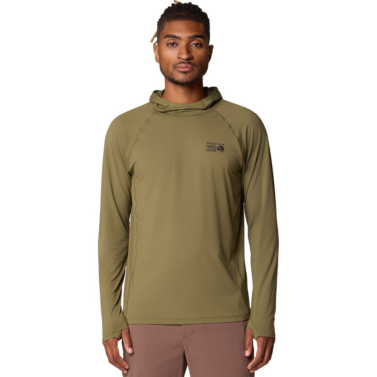 Image of Mountain Hardwear Crater Lake Hoodie - Men's Combat Green, S