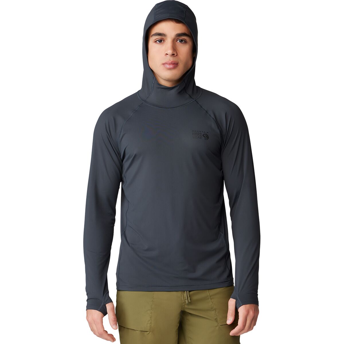 Image of Mountain Hardwear Crater Lake Hoodie - Men's Dark Storm, XL