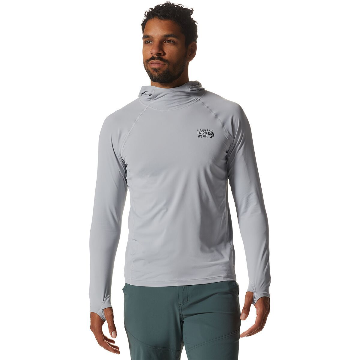 Image of Mountain Hardwear Crater Lake Hoodie - Men's Glacial, M