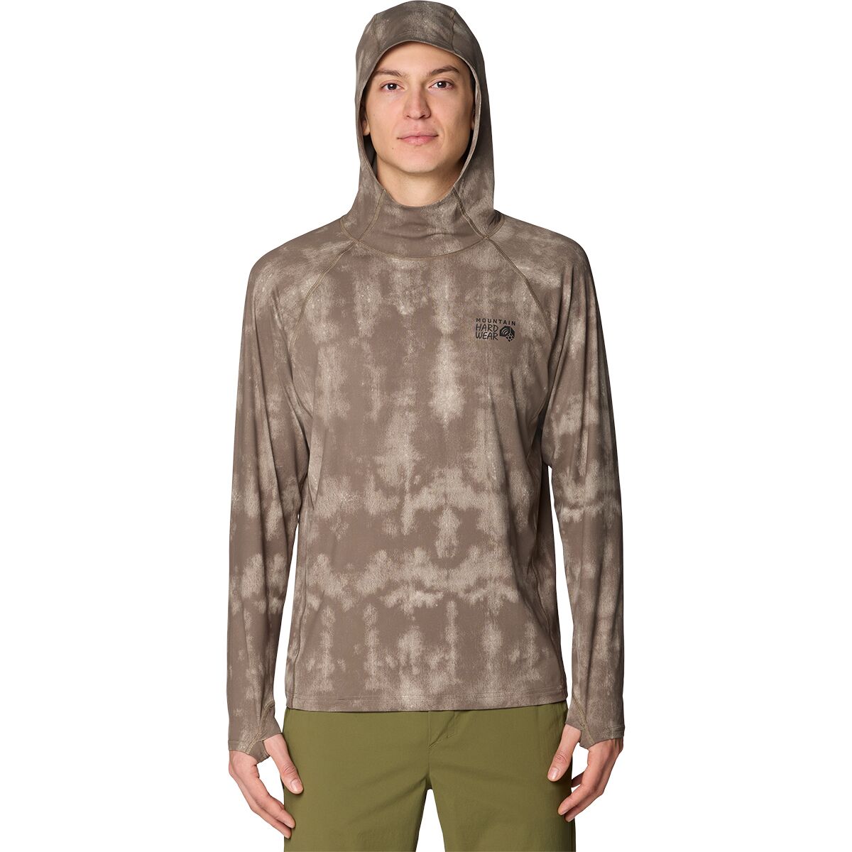 Image of Mountain Hardwear Crater Lake Hoodie - Men's Tierra Shadowdye Print, M