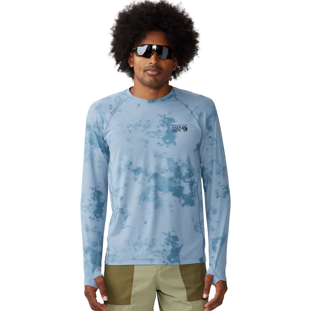 Mountain Hardwear Crater Lake Long-Sleeve Crew Shirt - Men's Element Nebula Print, L