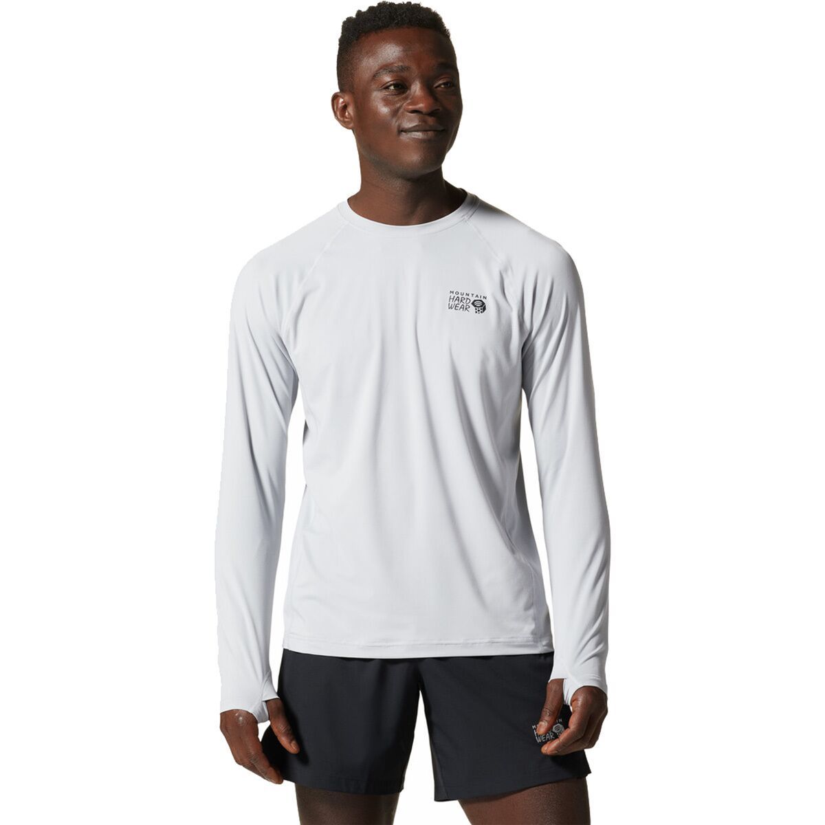 Image of Mountain Hardwear Crater Lake Long-Sleeve Crew Shirt - Men's Glacial, XXL