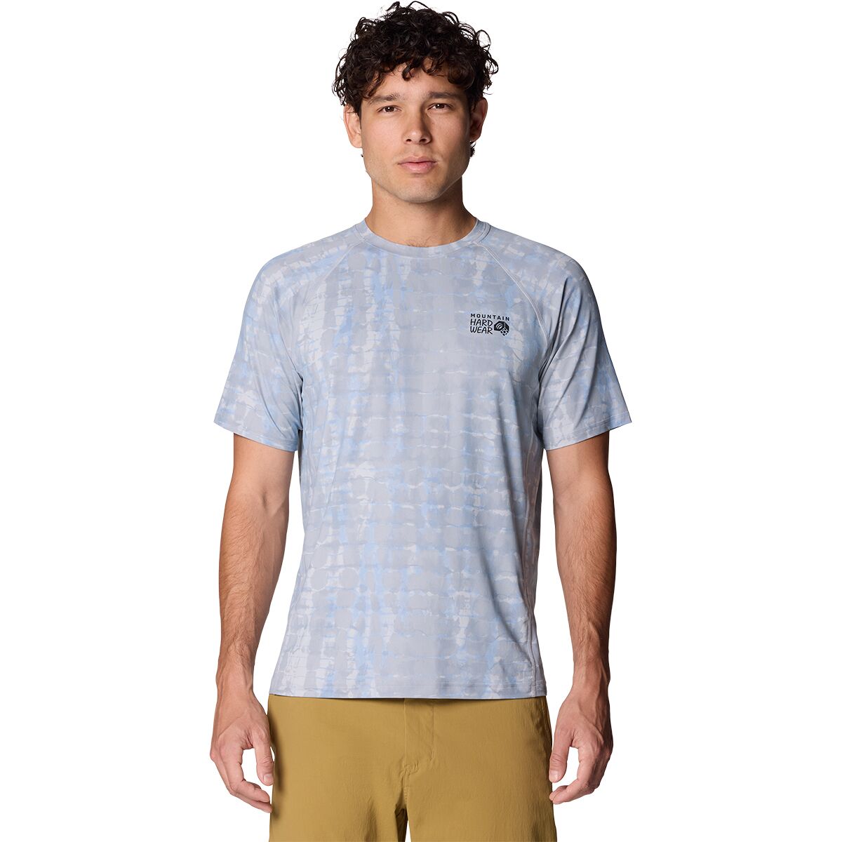 Image of Mountain Hardwear Crater Lake Short-Sleeve Shirt - Men's Glacial Prismatic Print, M