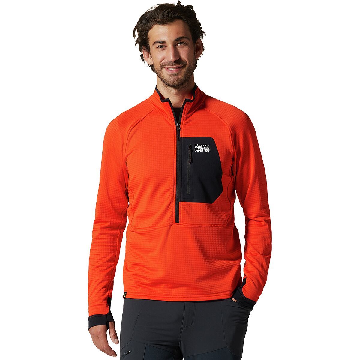 Mountain Hardwear Polartec Power Grid Half-Zip Jacket - Men's