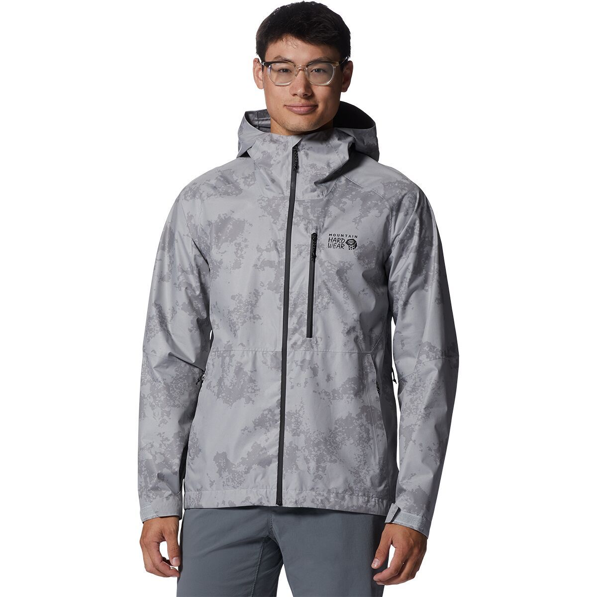 Mountain Hardwear Stretch Ozonic Jacket - Men's Glacial Print, M