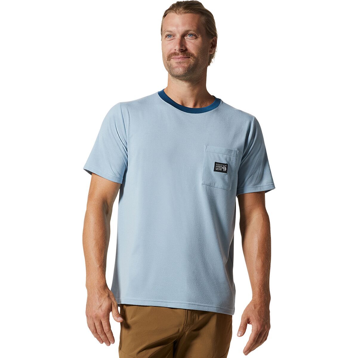 Mountain Hardwear Wander Pass Short-Sleeve Shirt - Men's Blue Chambray EOE Heather, S