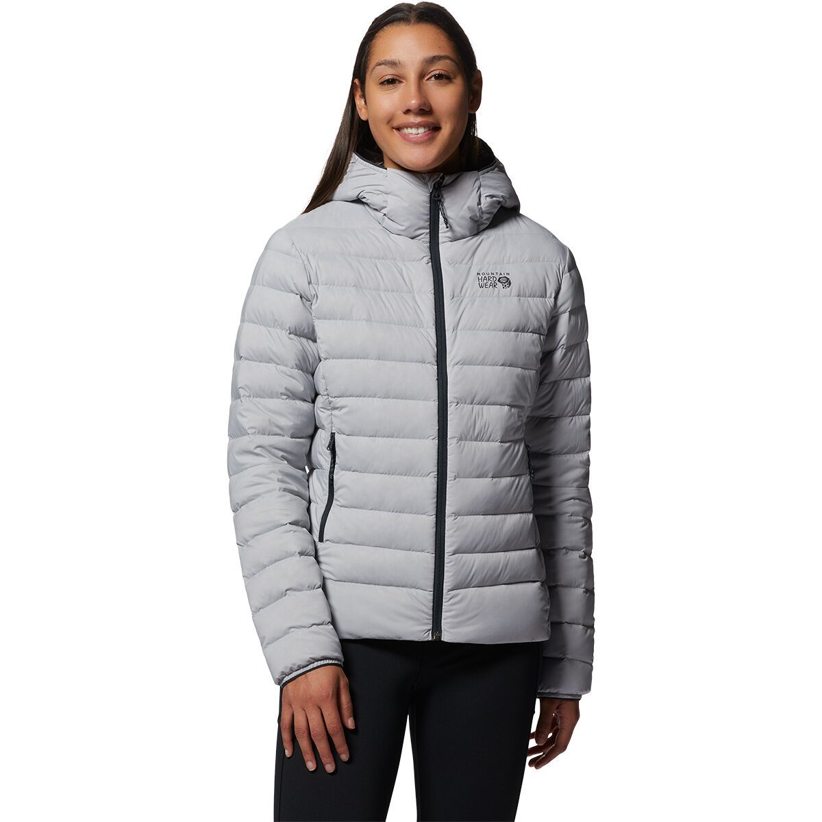 Image of Mountain Hardwear Deloro Down Full-Zip Hooded Jacket - Women's Glacial, XS