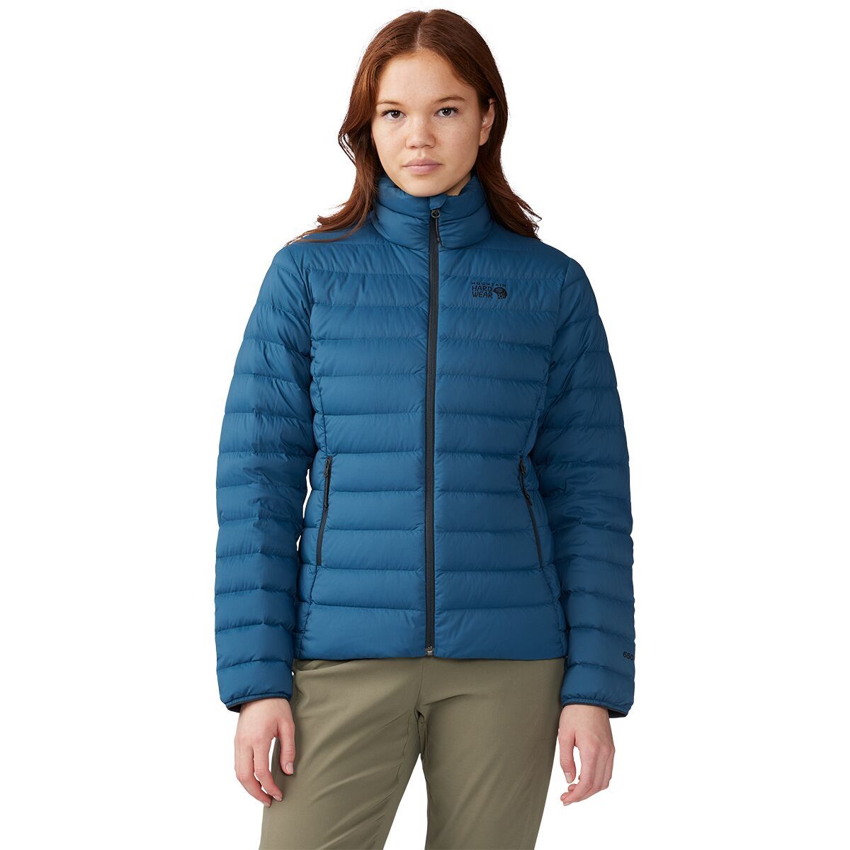 Image of Mountain Hardwear Deloro Down Jacket - Women's Dark Caspian, M