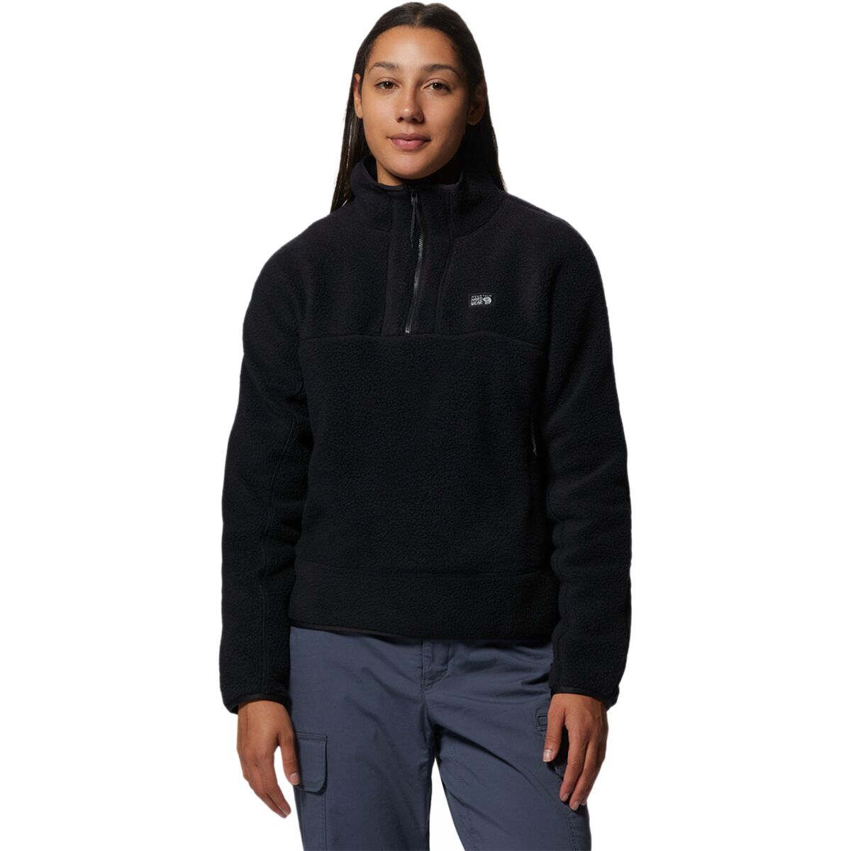Mountain Hardwear Mountain Hardwear HiCamp Fleece Pullover - Women's Cocoa Red Landscape Print, M