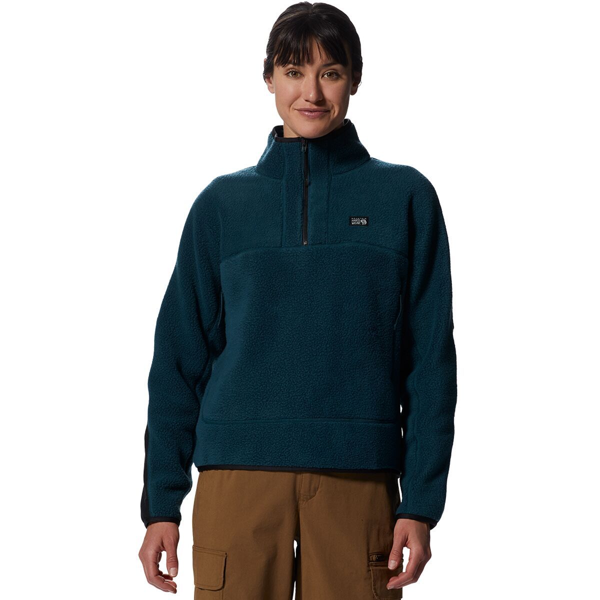 Mountain Hardwear HiCamp Fleece Pullover - Women's Dark Marsh, XL