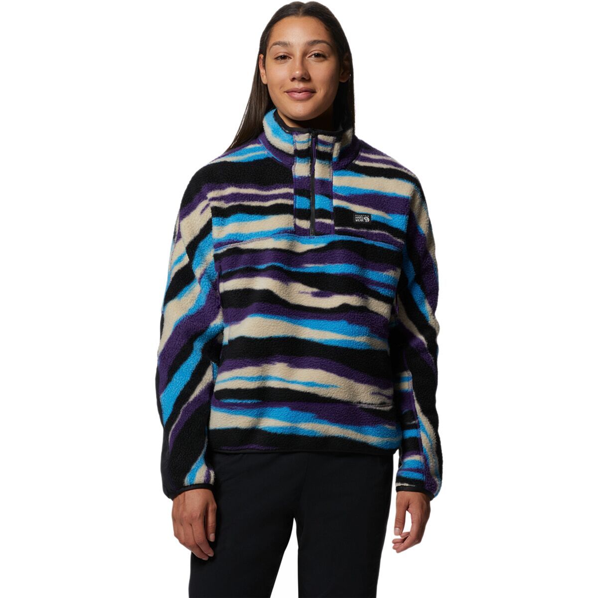 Mountain Hardwear HiCamp Fleece Pullover - Women's Zodiac Landscape Print, XS