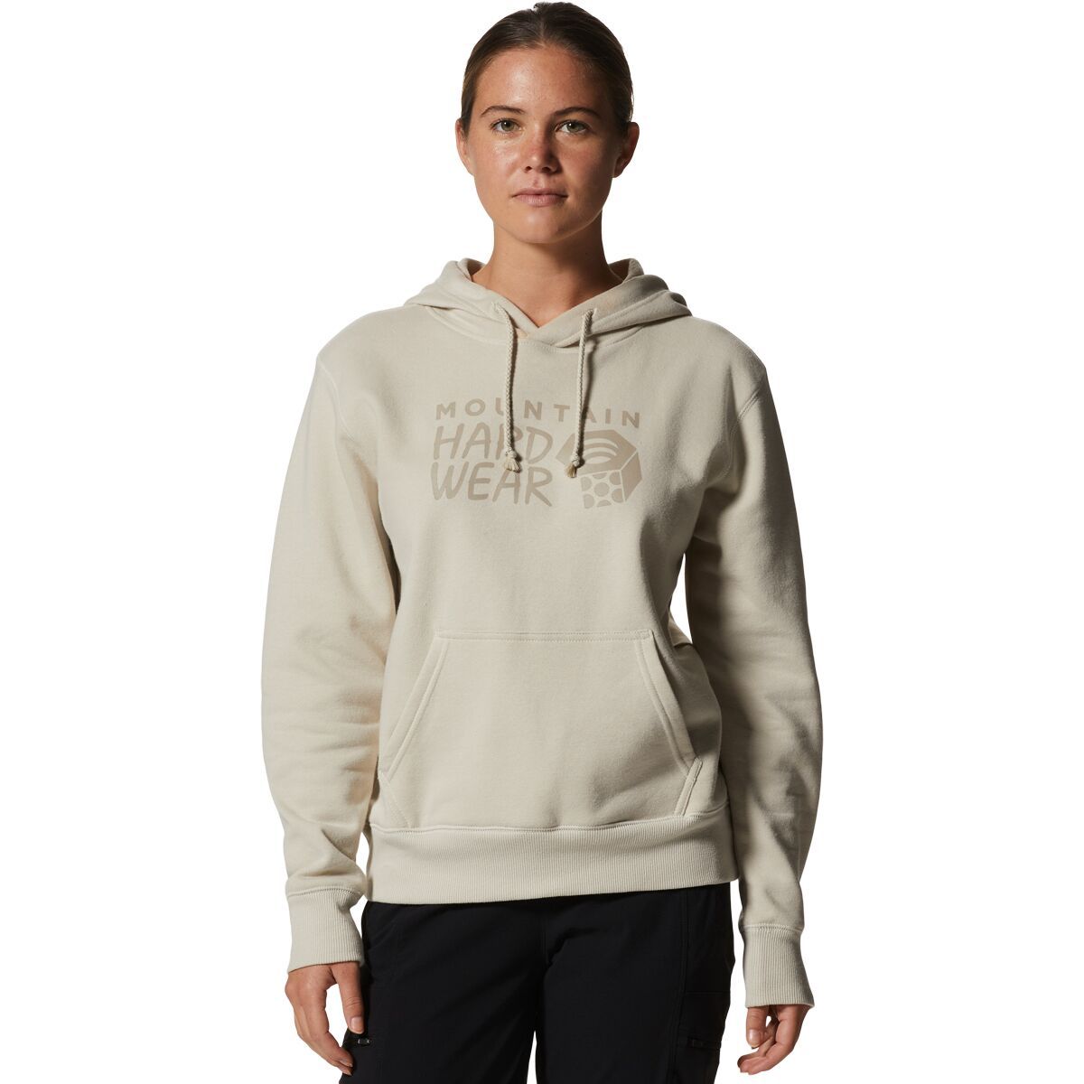 Mountain Hardwear Logo Pullover Hoodie - Women's Wild Oyster, XS