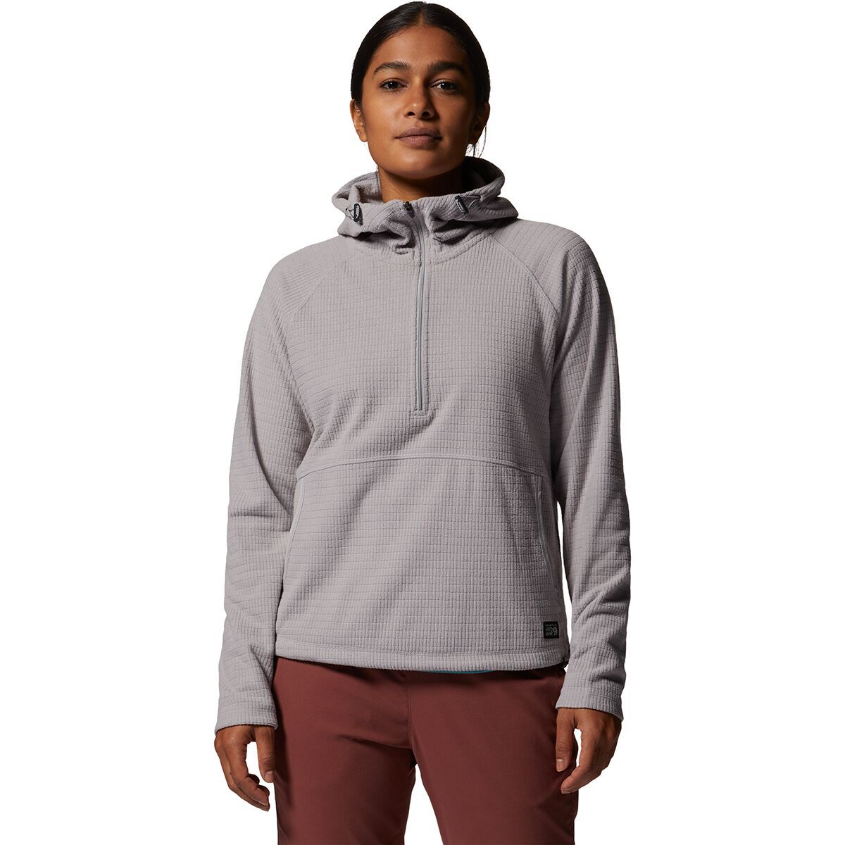 Mountain Hardwear Summit Grid 1/2-Zip Hoodie - Women's Light Dunes, XL